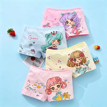 Girls Mermaid Cotton Boxer Pack 4 Pcs – Ages 2–10-0