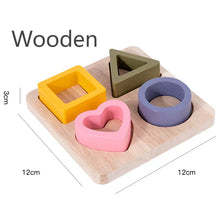 Montessori formaberakó puzzle geometriai formákkal