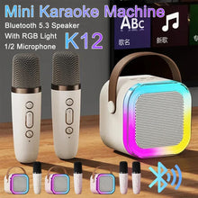 Fehér mini Bluetooth karaoke szett 1 mikrofonnal