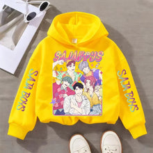 KPop ihletésű színes gyerek kapucnis pulóver