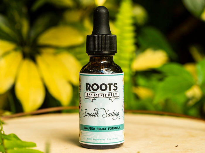 Smooth Sailing herbal nausea relief extract bottle