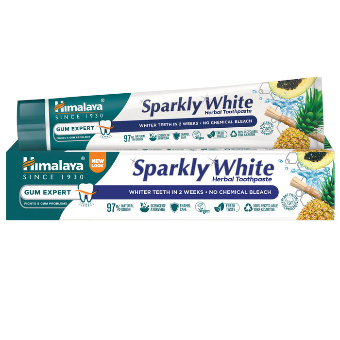 Himalaya Sparkly White Herbal Toothpaste 75ml tube