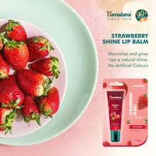 Himalaya Strawberry Gloss Lip Balm 10g tube for moisturising dry lips