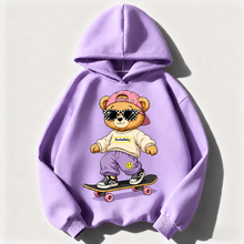 RocketBaby Streetwear Bear gyerek pulóver gördeszkás maci mintával