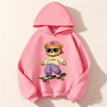 RocketBaby Streetwear Bear gyerek pulóver gördeszkás maci mintával