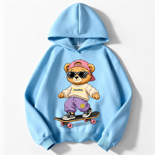 RocketBaby Streetwear Bear gyerek pulóver gördeszkás maci mintával