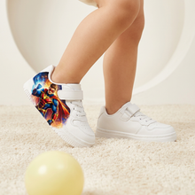 Fehér gyerek sneaker szuperhős mintával
