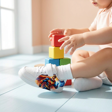 Fehér gyerek sneaker szuperhős mintával