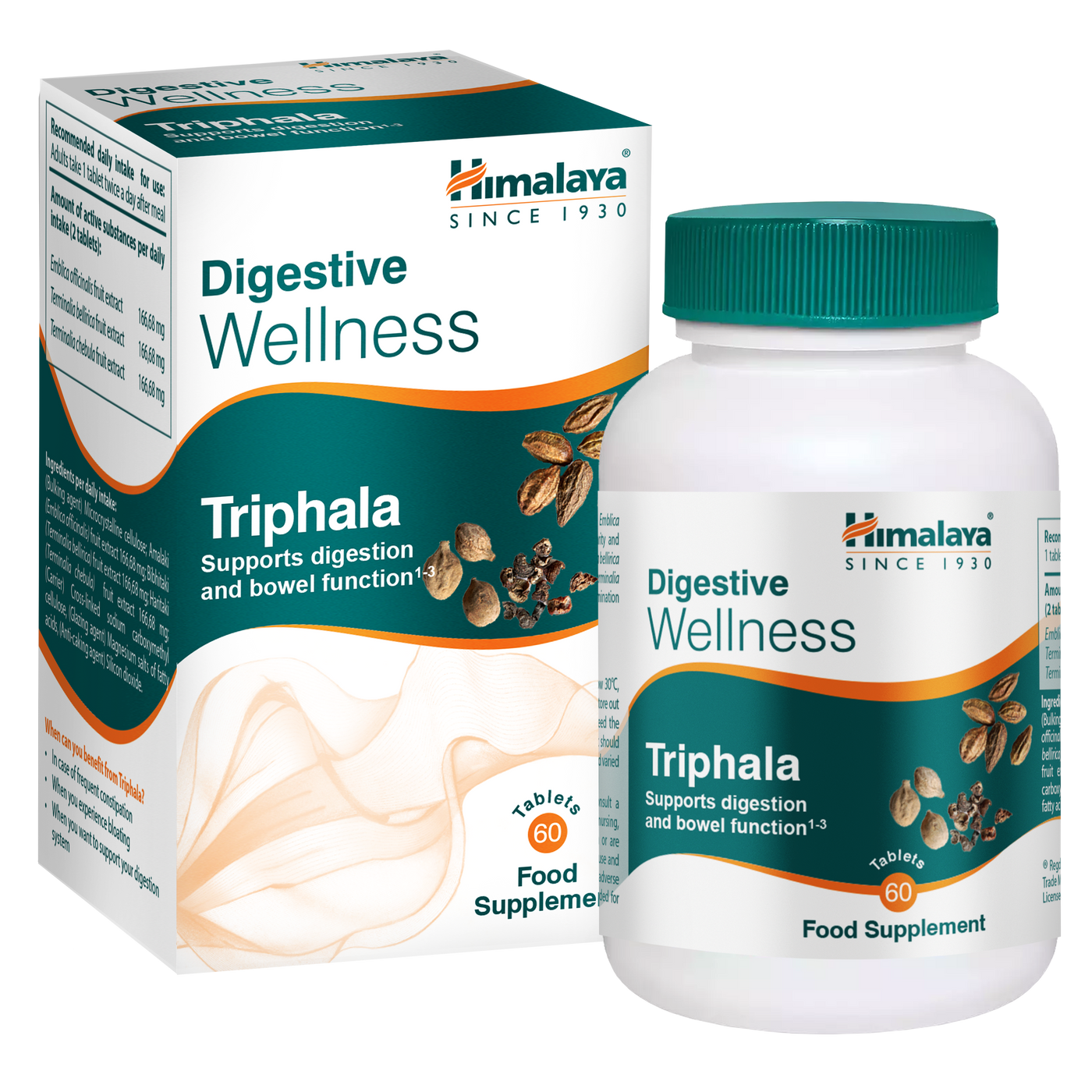 Himalaya Triphala Digestive Wellness 60 tablets bottle