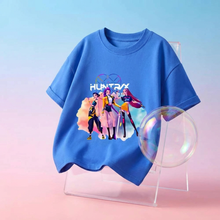 Lila K-pop stílusú gyerek póló