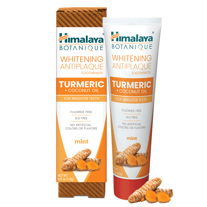 Himalaya Botanique turmeric and coconut oil whitening antiplaque toothpaste 113 g