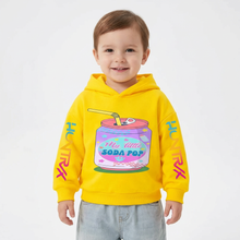 Lila gyerek KPop Soda Pop kapucnis pulóver