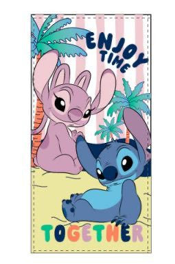 Disney Stitch mintás pamut strandtörölköző 70×140 cm