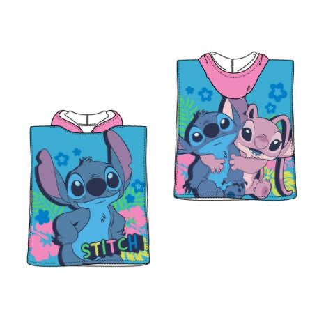 Disney Stitch mintás pamut poncsó 55 × 110 cm