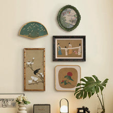 Oriental style decorative wall art set of 5 for home decor