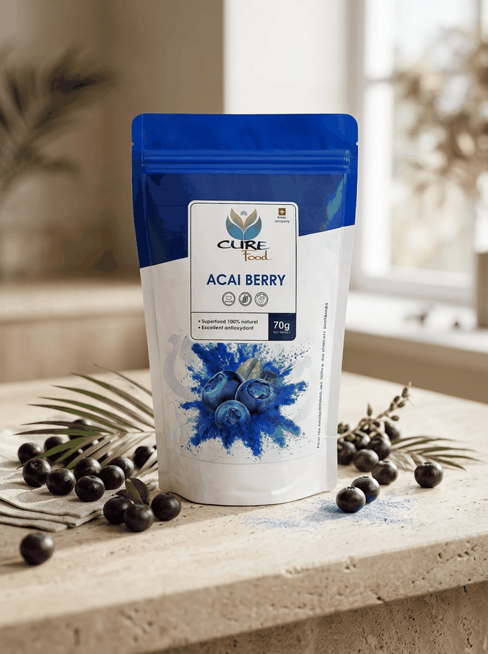 Organic açaí berry powder 70g for smoothies and breakfast bowls