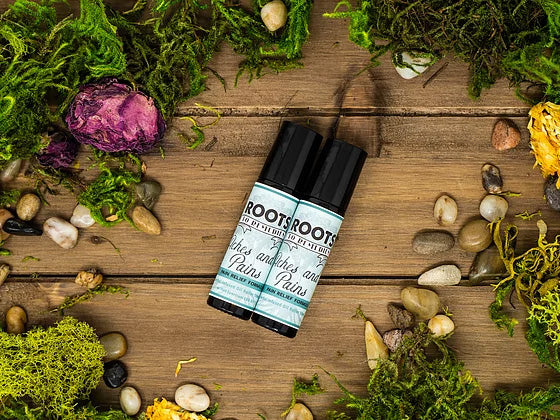 Aches and Pains herbal relief roll-on for targeted muscle comfort