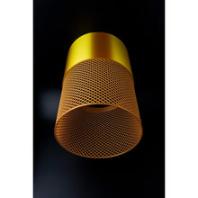 Loom Aura Dune pendant light with lattice-style shade and warm gold-toned detail