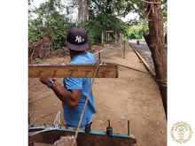Tipitapa natural cotton spreader bar hammock handcrafted in Nicaragua