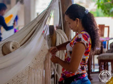 Magdalena XL handwoven Colombian cotton hammock chair