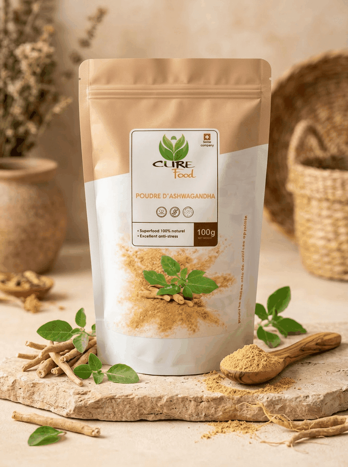 Organic ashwagandha powder in 100 g pack