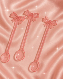 Pink bow 300ml wine glass with decorative glass bow detail