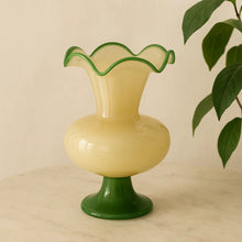 French country style glass flower vase for home decor