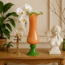 French country style glass flower vase for home decor