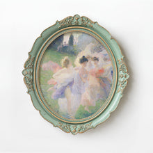 Round resin wall art decorative accent for home interiors
