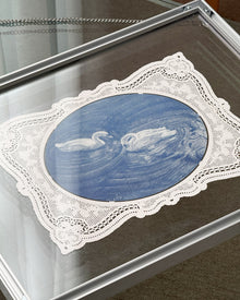 Vintage Lace Glass Wall Art-5