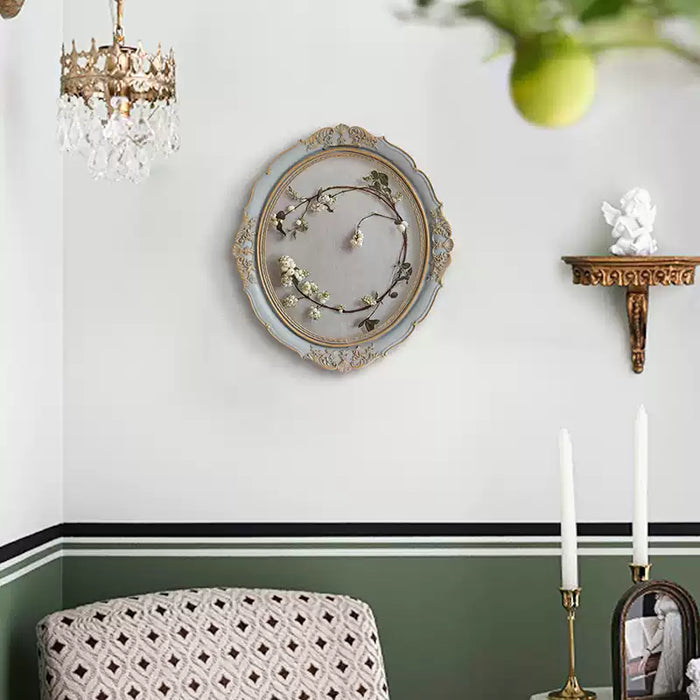 Round resin wall art decorative accent for home interiors