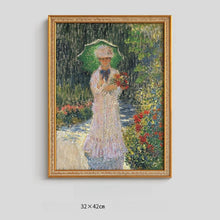 Vintage French wall art set of 5 with countryside-inspired artwork
