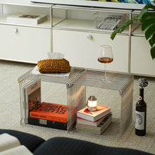 Nordic metal storage shelf for books, decor, and home organisation