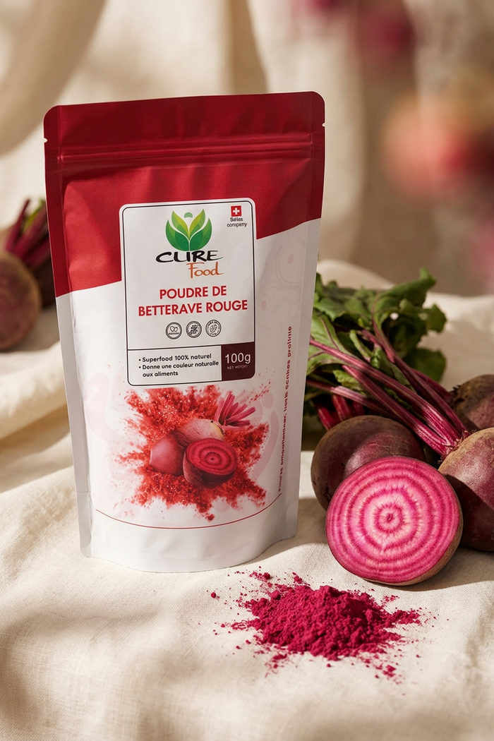 Organic red beetroot powder for smoothies, sauces and baking