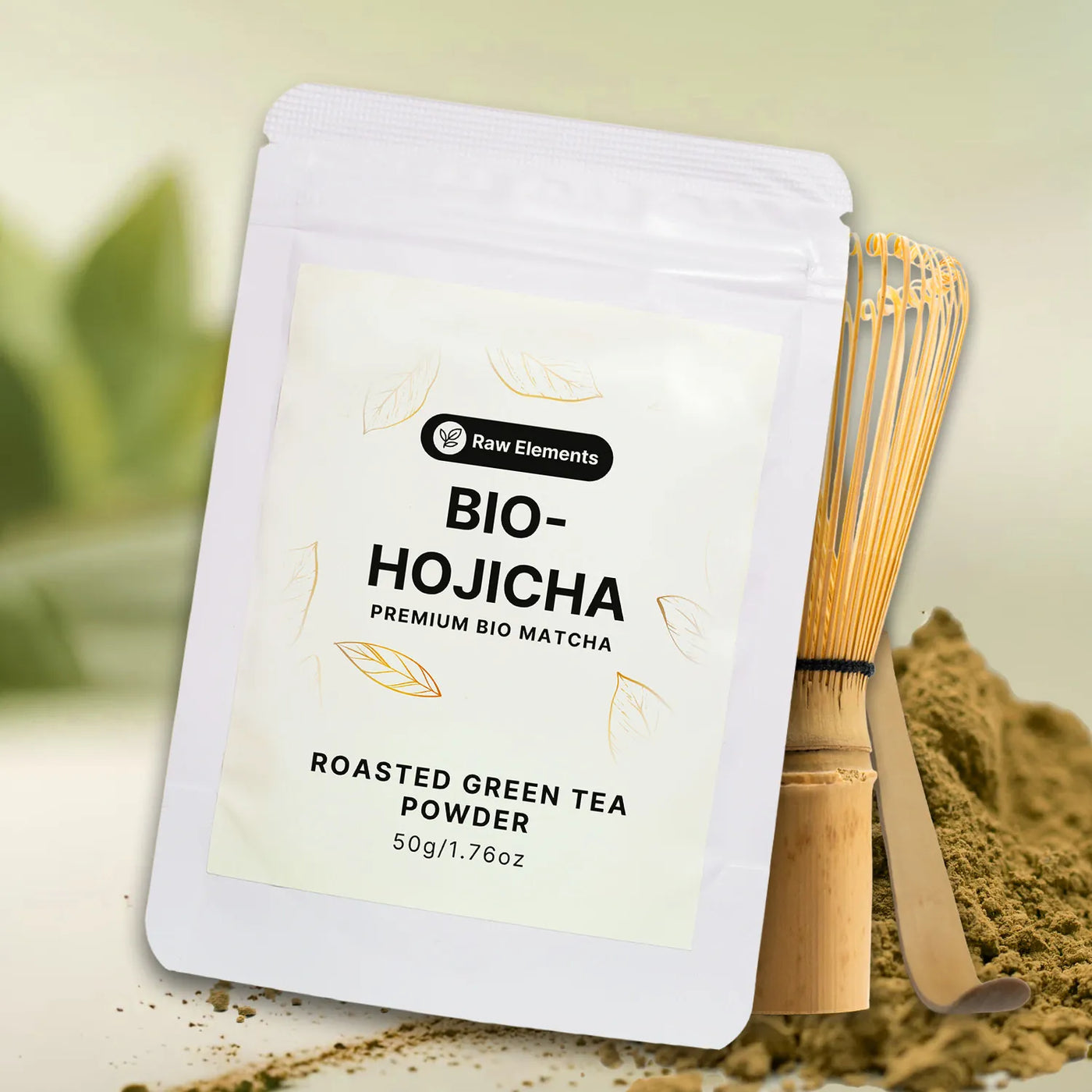 Bio hojicha kezdő szett bambusz kiegészítőkkel