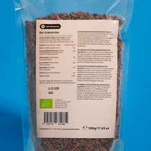 Bio kakaónibs 500 g kiszerelésben