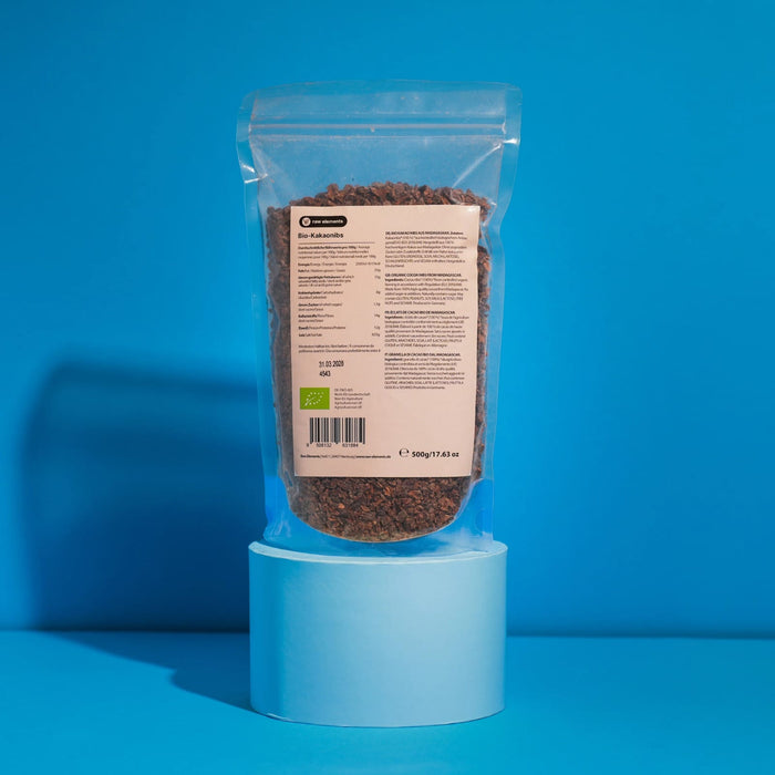 Bio kakaónibs 500 g kiszerelésben