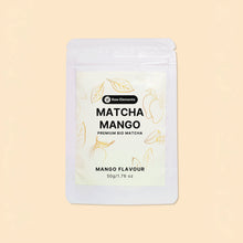 Mangó ízesítésű bio matcha csomagolásban