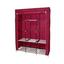 Mobil ruhásszekrény 130x45x170 cm-es méretben-bordó-0