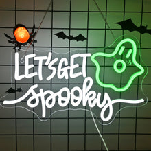 Pumpkin Halloween neon sign for festive wall decor