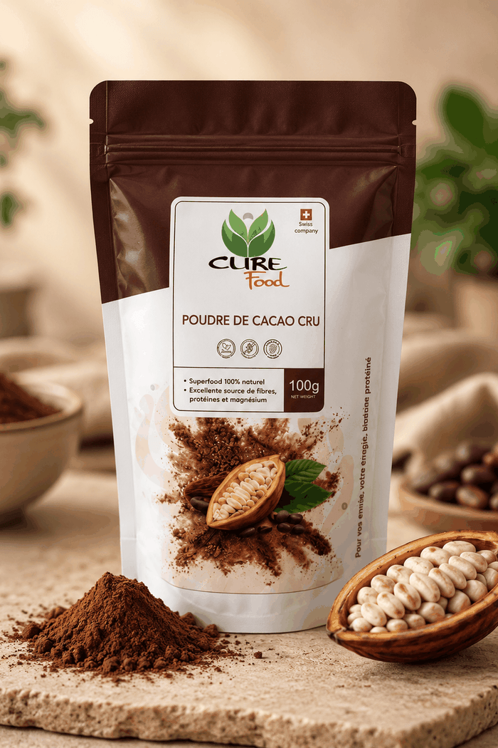 Organic raw cacao powder 100g for smoothies, baking and hot drinks