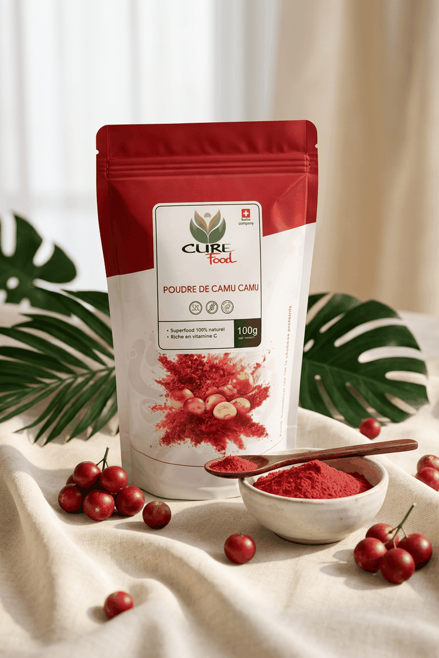 Organic camu camu powder for smoothies, juices, and breakfast bowls