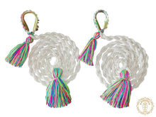 Set of two multicolored handmade Colombian decorative ropes