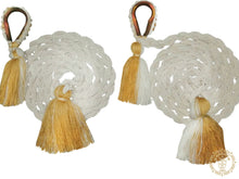 Set of two multicolored handmade Colombian decorative ropes