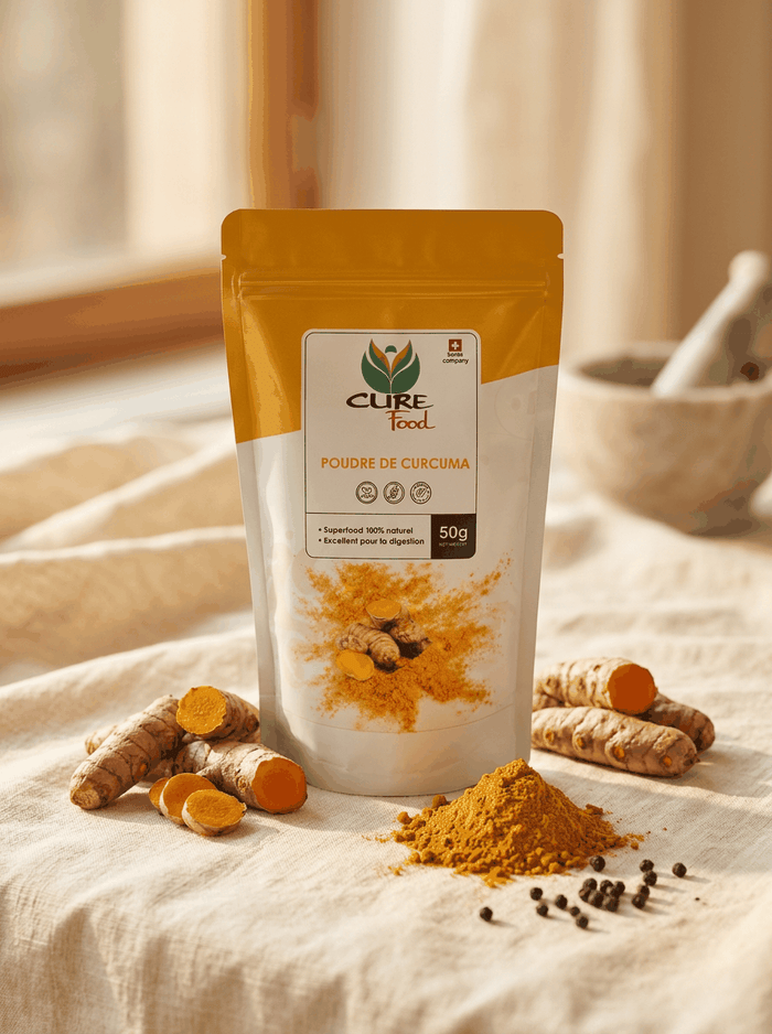 Organic turmeric powder for cooking, curries and golden lattes