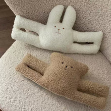 Plush cat door stop for a child’s room or nursery
