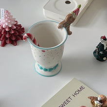 Gingerbread man ceramic mug with matching spoon