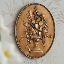 Baroque wall decor set with decorative painting, vintage-style clock, and carved candle holder shelf
