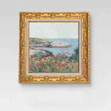 Vintage French 8-piece gallery wall art set with landscape and floral prints