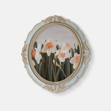 Round resin wall art decorative accent for home interiors
